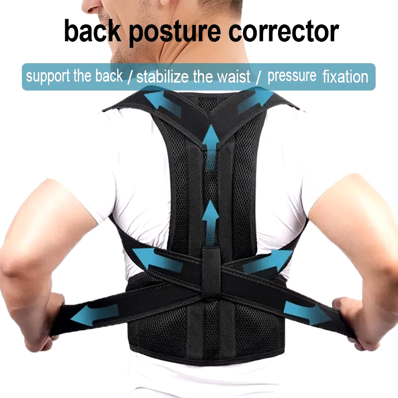 Back Posture Corrector Brace Shoulder Support Belt Upper and Lower Back Pain Relief Improve Spine Clavicle Brace Posture Vest