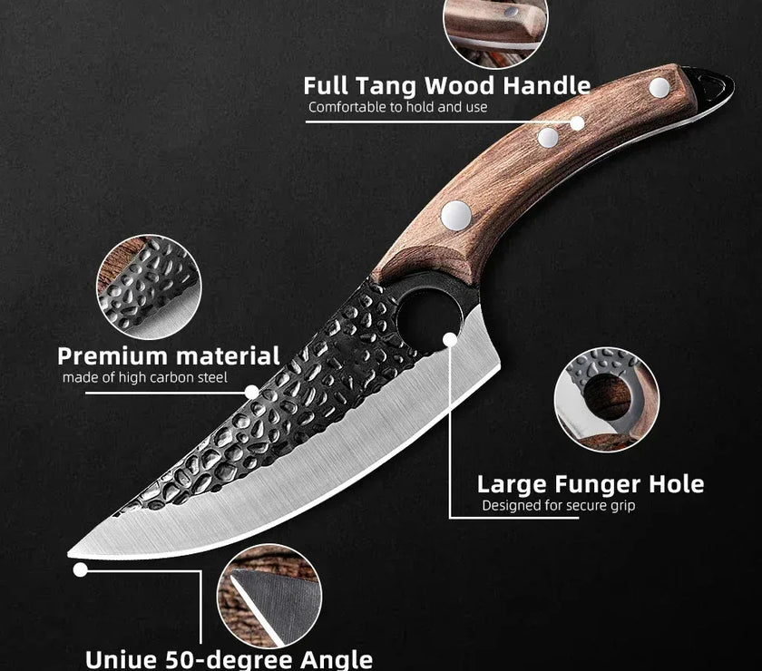 Kitchen Knife Set Handmade Forged Butcher Knife Boning Knives Meat Cleaver Vegetable Cutter Professional Household Chef Knife