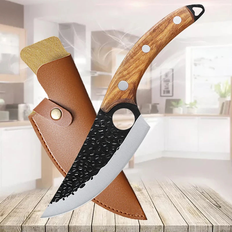 Kitchen Knife Set Handmade Forged Butcher Knife Boning Knives Meat Cleaver Vegetable Cutter Professional Household Chef Knife