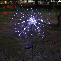 LED Solar Fireworks Light