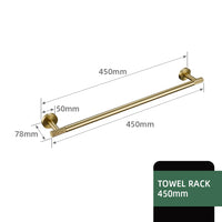 Brushed Gold Bathroom Accessories Towel Bar