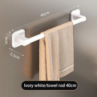 Bathroom Towel Holder Black without Drilling 