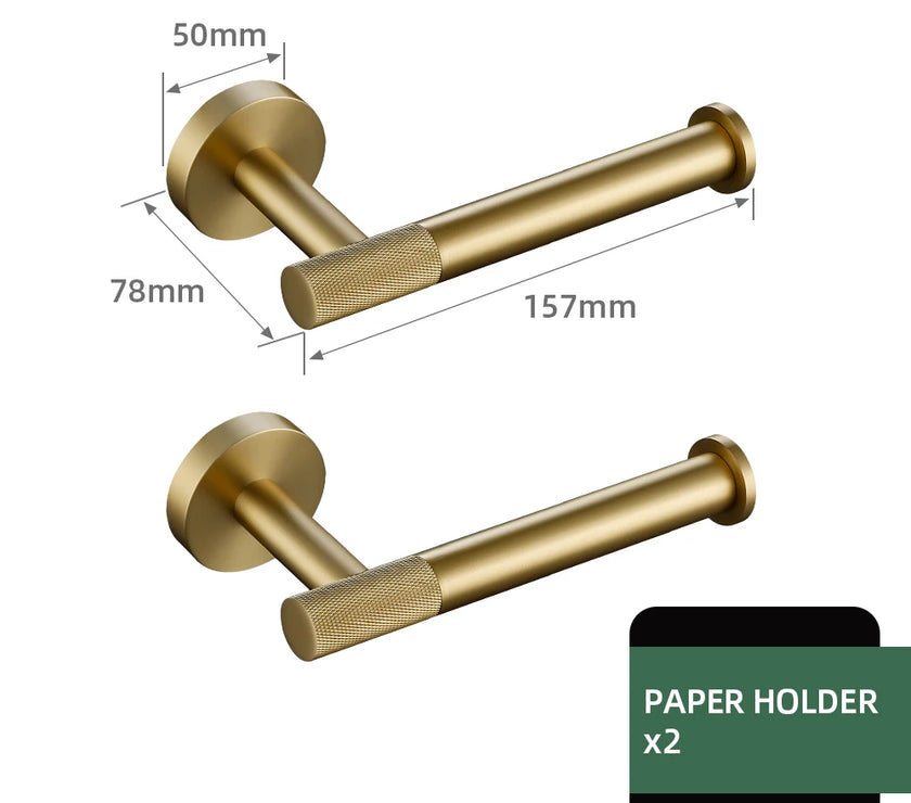 Brushed Gold Bathroom Accessories Towel Bar