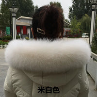 100% Natural Real Fox Fur Collar