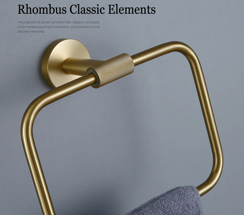 Brushed Gold Bathroom Accessories Towel Bar