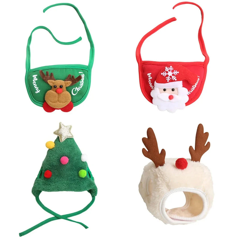 Christmas Puppy Dog Cat Costume Xmas