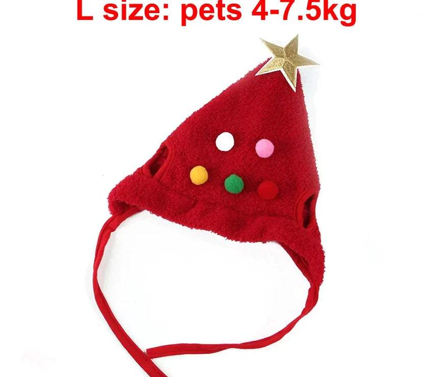 Christmas Puppy Dog Cat Costume Xmas