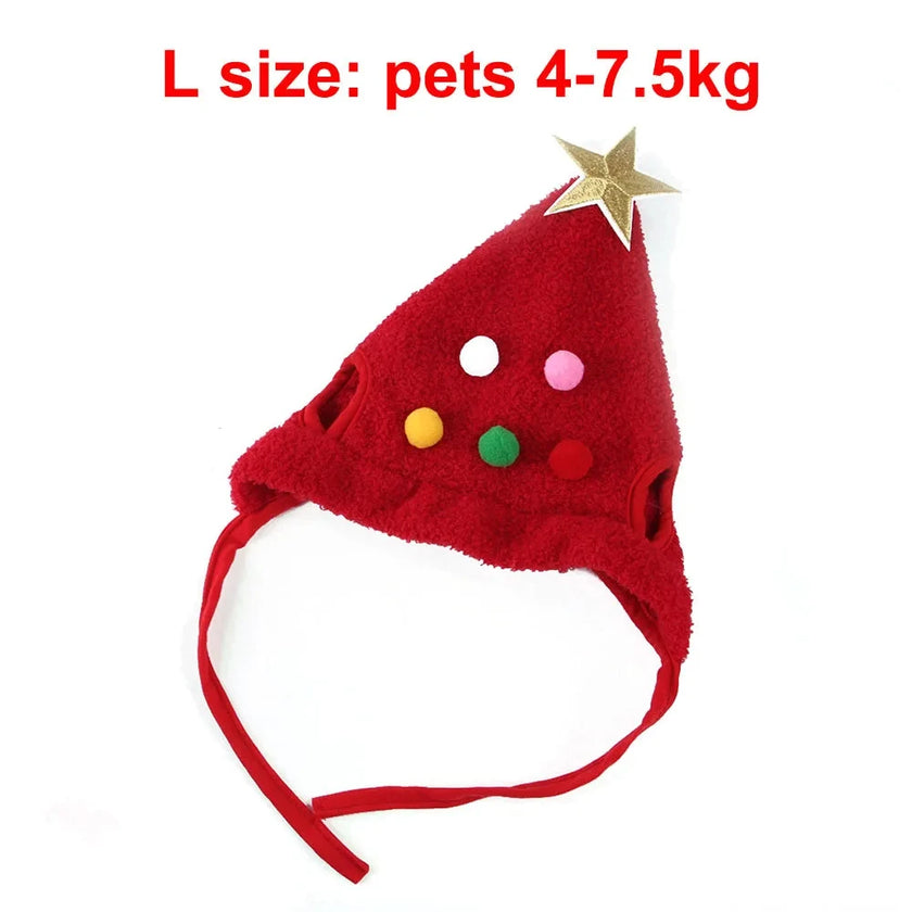 Christmas Puppy Dog Cat Costume Xmas