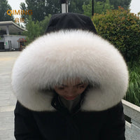 100% Natural Real Fox Fur Collar