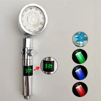 Digital Temperature Display Shower Head