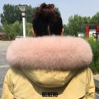 100% Natural Real Fox Fur Collar