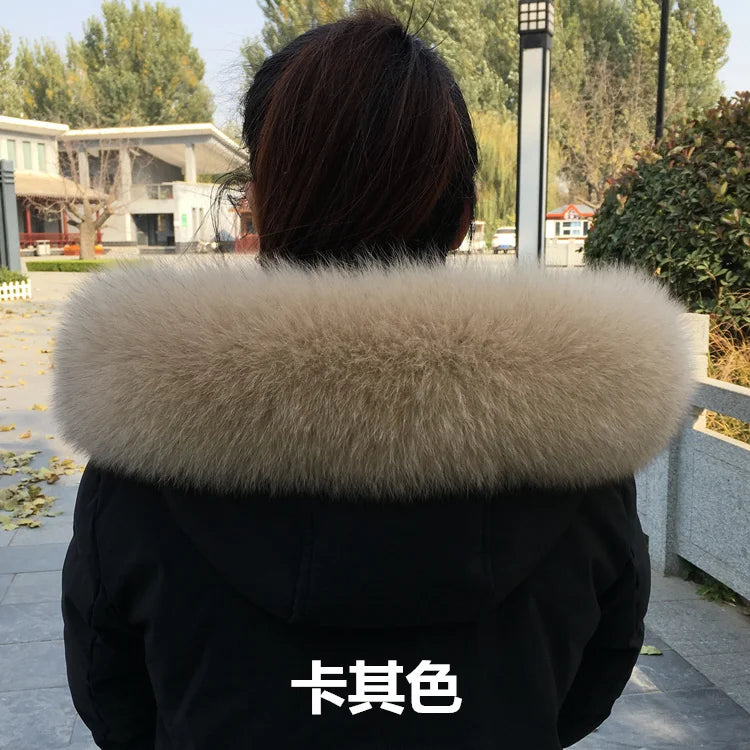 100% Natural Real Fox Fur Collar