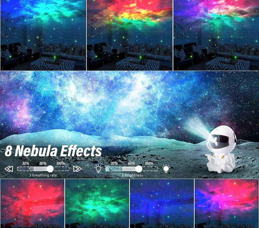 Astronaut Galaxy - Night Light Remote Control Nebula Projection