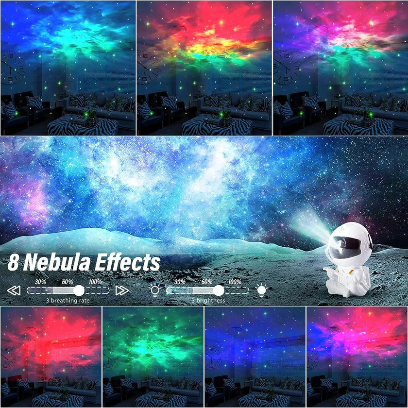 Astronaut Galaxy - Night Light Remote Control Nebula Projection