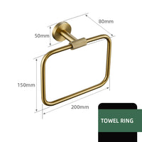 Brushed Gold Bathroom Accessories Towel Bar