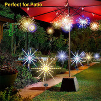 LED Solar Fireworks Light