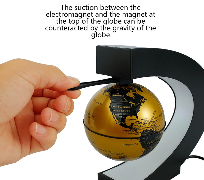 World Map Magnetic Levitation Globe