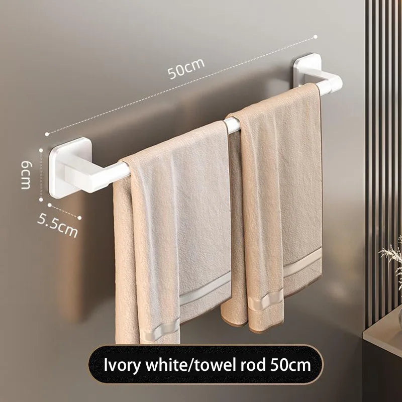 Bathroom Towel Holder Black without Drilling 