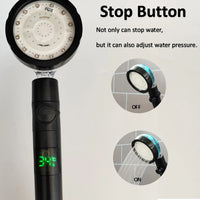 Digital Temperature Display Shower Head