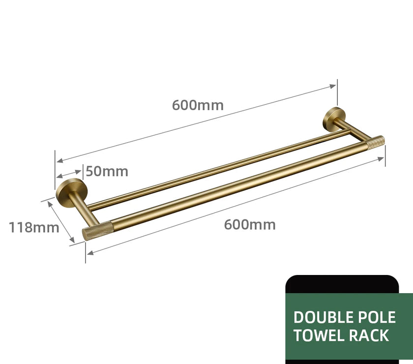 Brushed Gold Bathroom Accessories Towel Bar