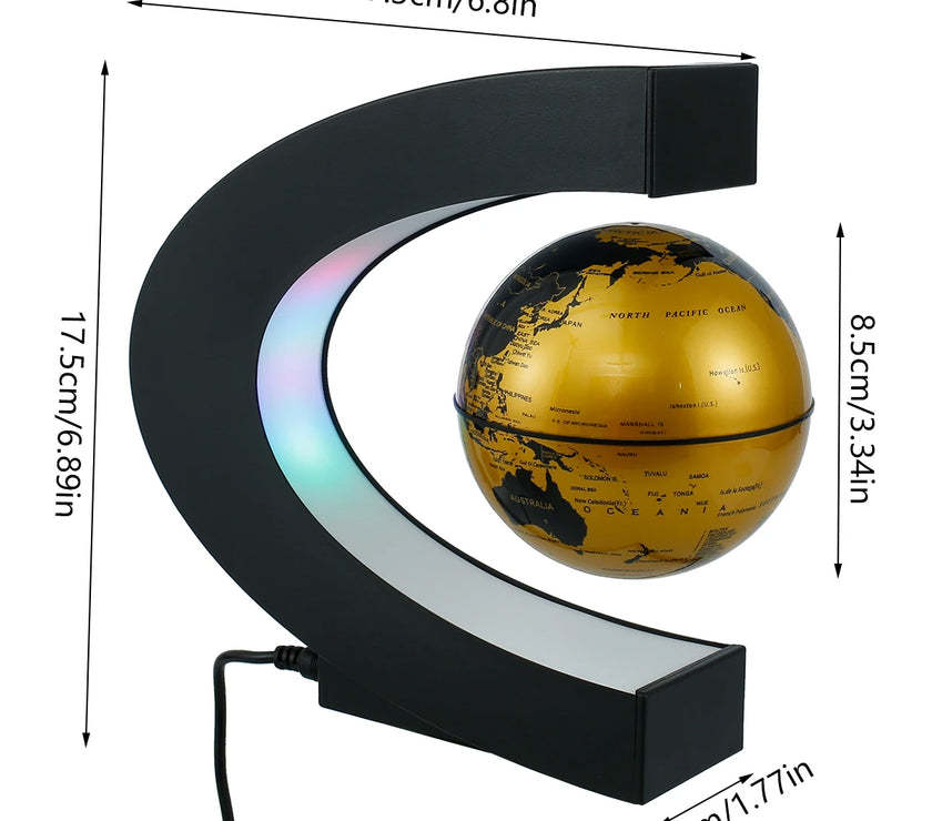 World Map Magnetic Levitation Globe