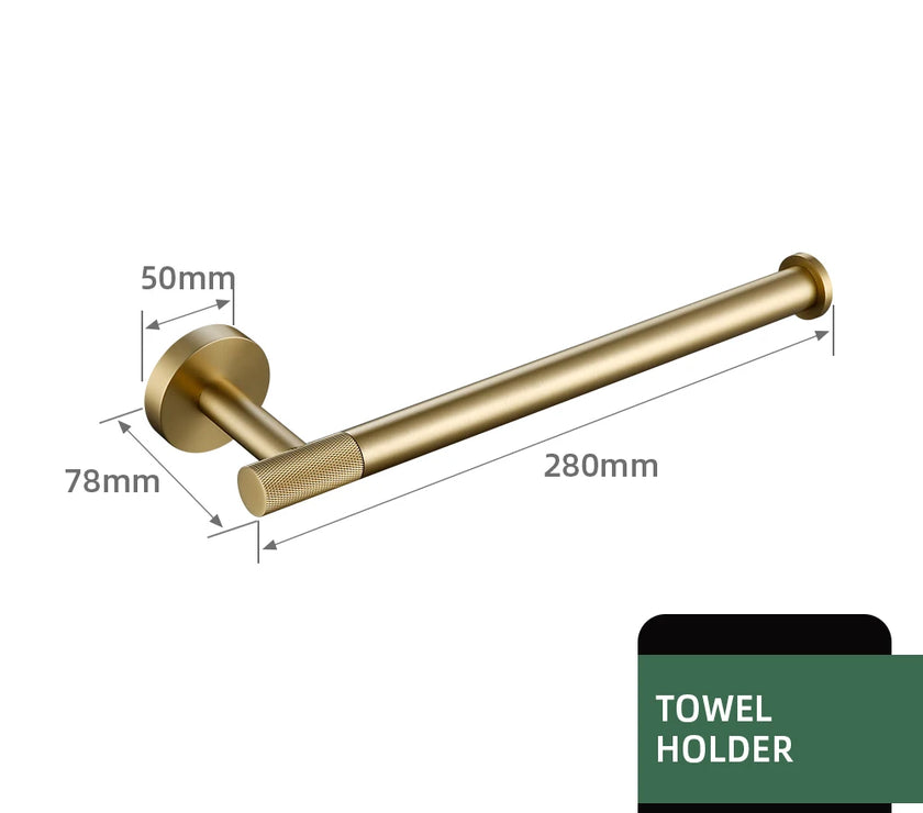 Brushed Gold Bathroom Accessories Towel Bar