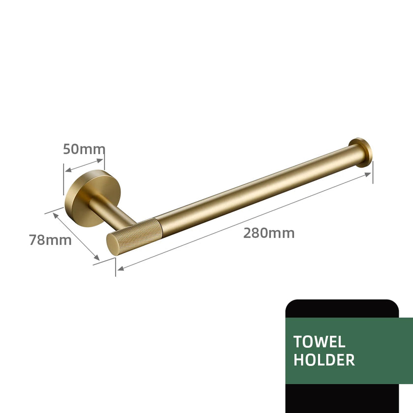 Brushed Gold Bathroom Accessories Towel Bar