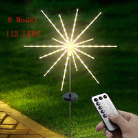 LED Solar Fireworks Light