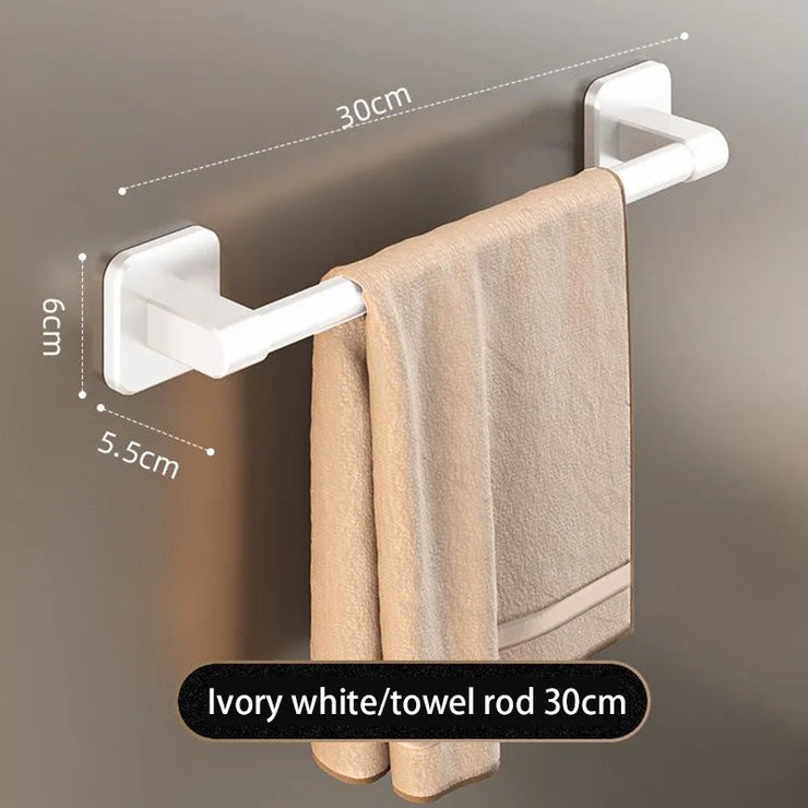 Bathroom Towel Holder Black without Drilling 