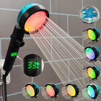 Digital Temperature Display Shower Head