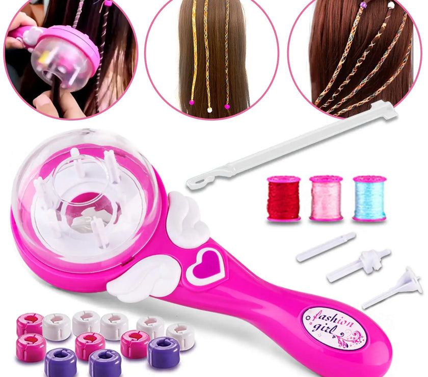 Automatic Hair Braid Kits Tool Electric Children DIY Braiding Hairstyle Twist Machine Makeup Toys for Girl