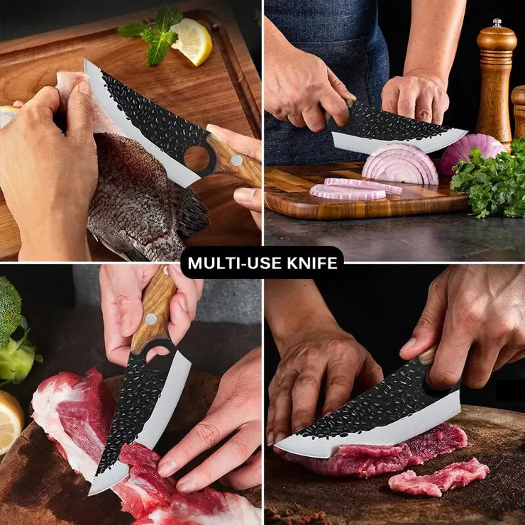 Kitchen Knife Set Handmade Forged Butcher Knife Boning Knives Meat Cleaver Vegetable Cutter Professional Household Chef Knife