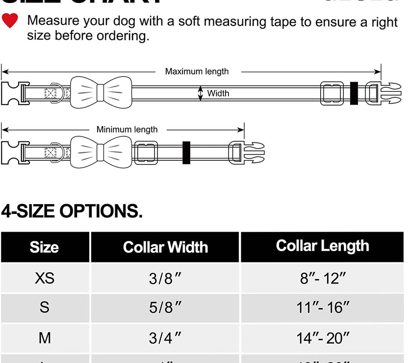 Christmas Dog Collar Adjustable Xmas Dog Collar with Christmas Antler Bow Tie Accessories Snowman Dog Collar for Medium Dogs